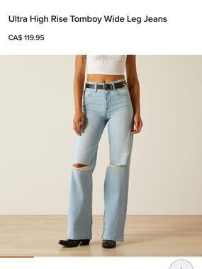 Ariat Ultra High Rise Tomboy Wide Leg Jeans